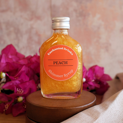 Peach Flavoured Shimmer Syrup