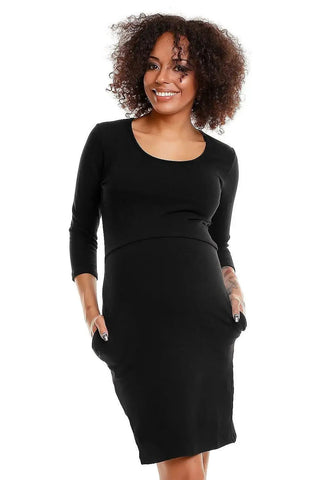 PeeKaBoo boat neckline knitted dress