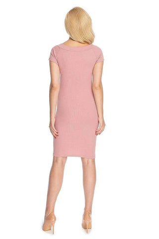 PeeKaBoo classic cut long sleeves maternity dress