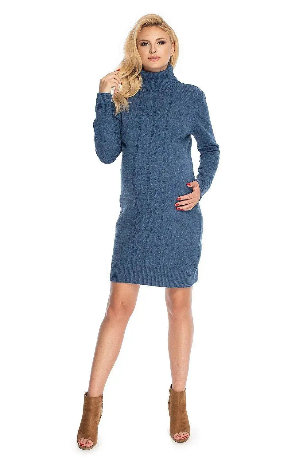PeeKaBoo long sweater dress