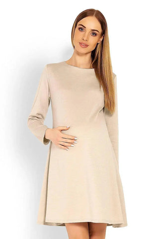 PeeKaBoo loose-fitting long sleeves pregnancy dress