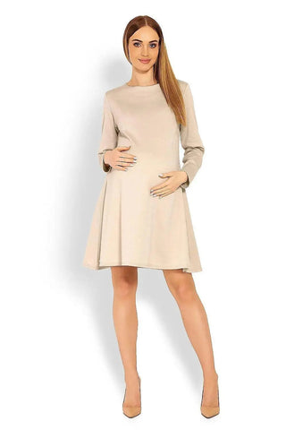 PeeKaBoo loose-fitting long sleeves pregnancy dress