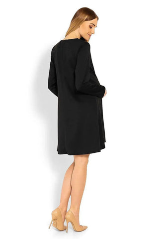 PeeKaBoo loose-fitting long sleeves pregnancy dress