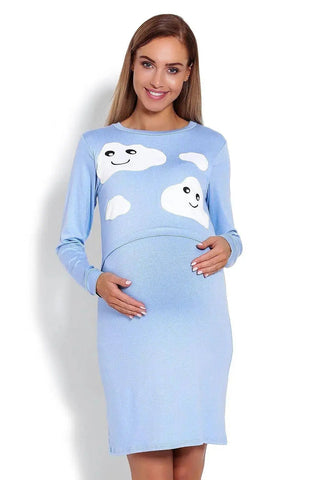 PeeKaBoo raised top maternity nightgown