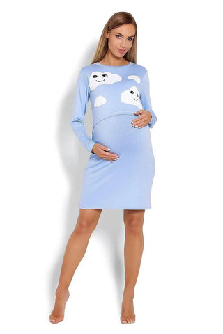 PeeKaBoo raised top maternity nightgown