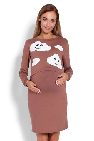 PeeKaBoo raised top maternity nightgown