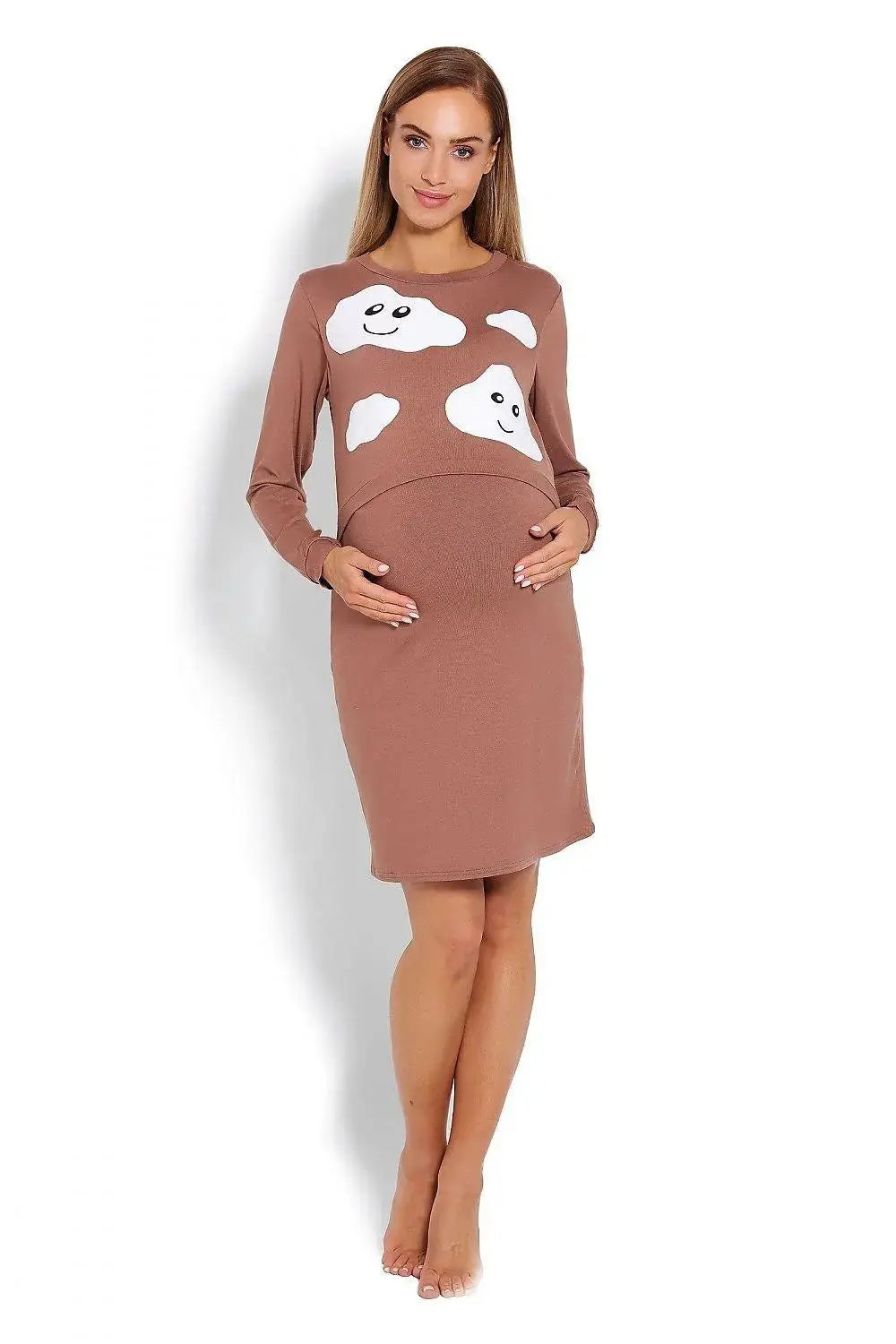 PeeKaBoo raised top maternity nightgown