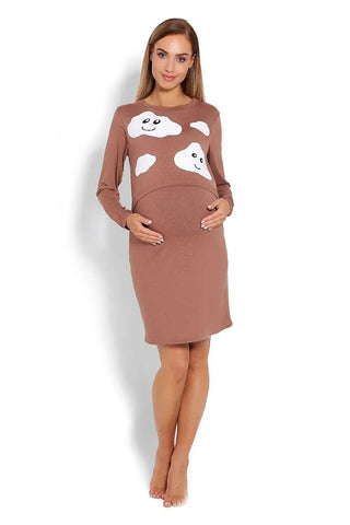PeeKaBoo raised top maternity nightgown
