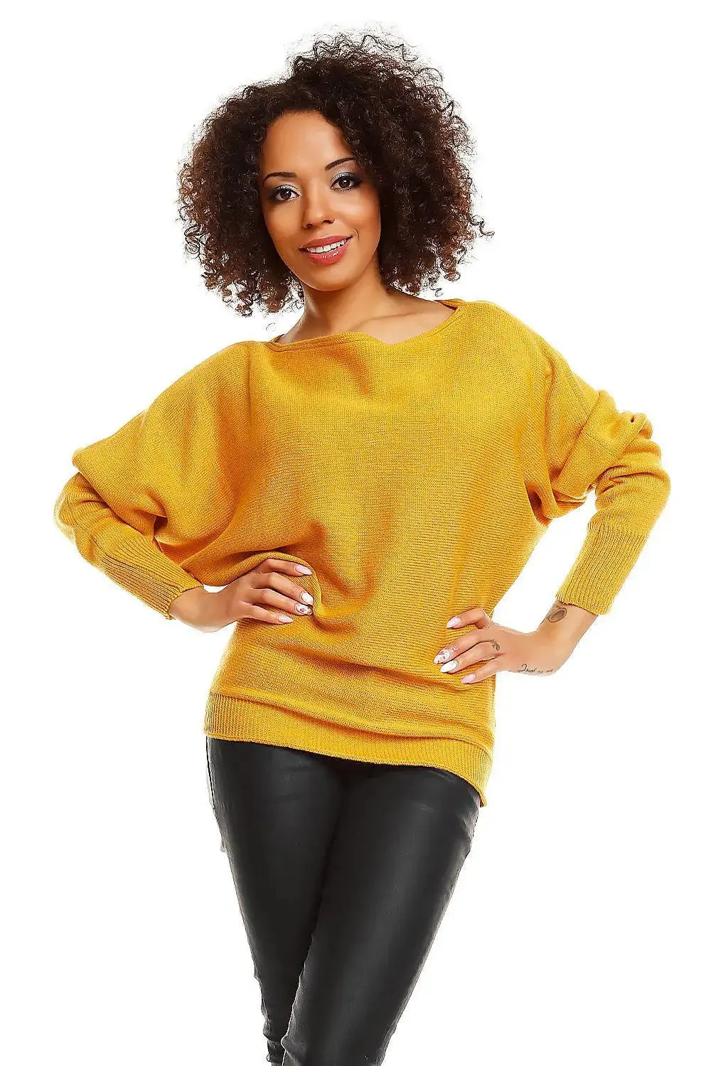 PeeKaBoo short oversize pregnancy sweater