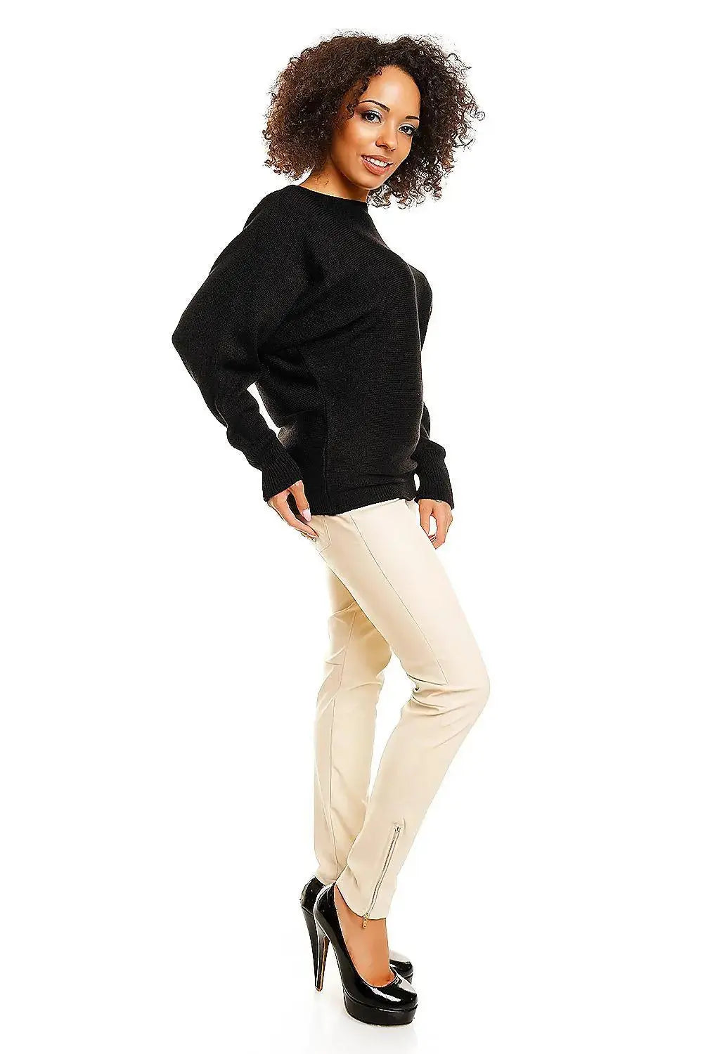 PeeKaBoo short oversize pregnancy sweater
