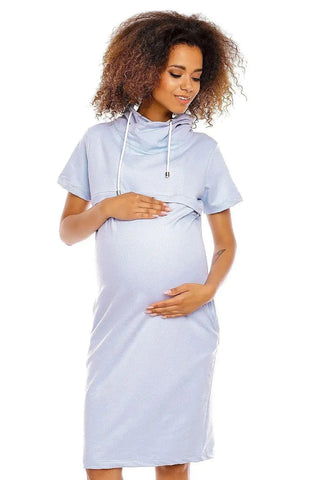 PeeKaBoo short sleeves pregnancy dress
