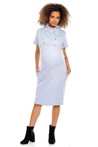 PeeKaBoo short sleeves pregnancy dress