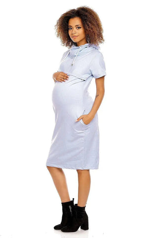 PeeKaBoo short sleeves pregnancy dress