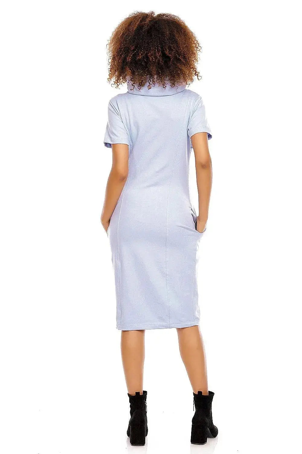 PeeKaBoo short sleeves pregnancy dress