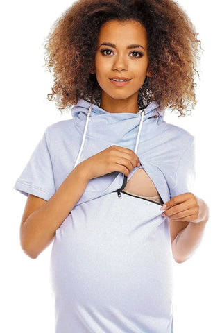 PeeKaBoo short sleeves pregnancy dress