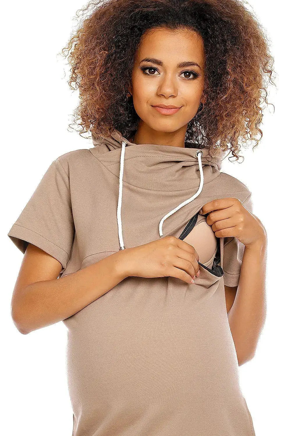 PeeKaBoo short sleeves pregnancy dress