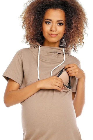 PeeKaBoo short sleeves pregnancy dress