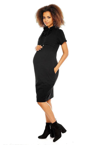 PeeKaBoo short sleeves pregnancy dress