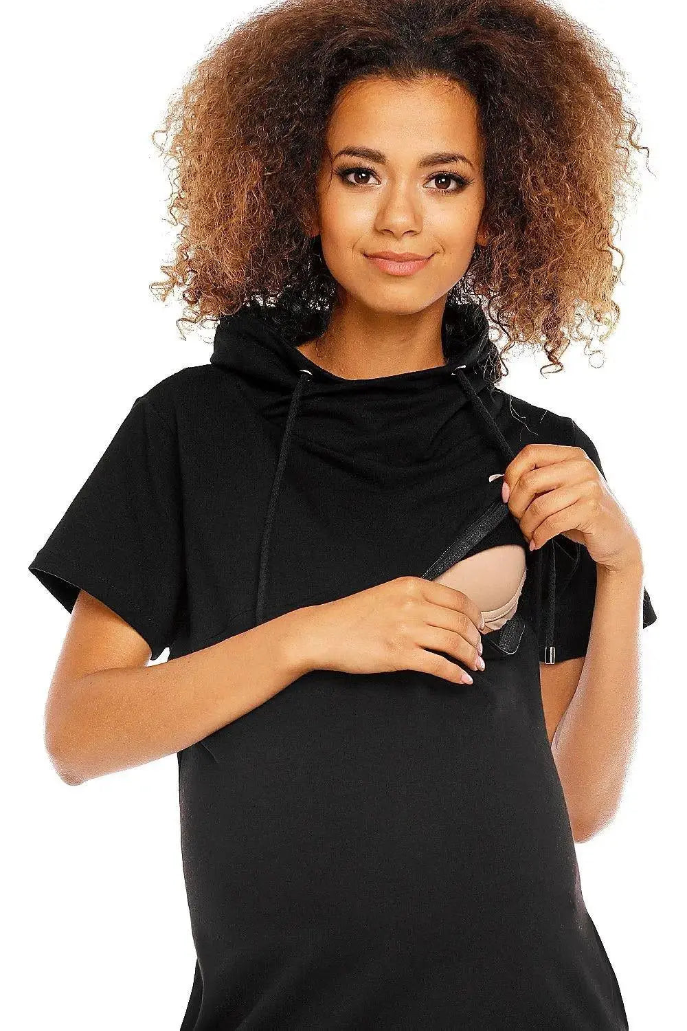 PeeKaBoo short sleeves pregnancy dress