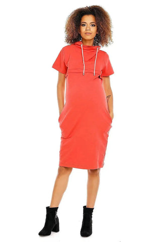 PeeKaBoo short sleeves pregnancy dress