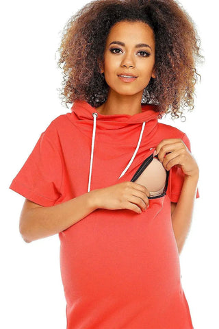 PeeKaBoo short sleeves pregnancy dress
