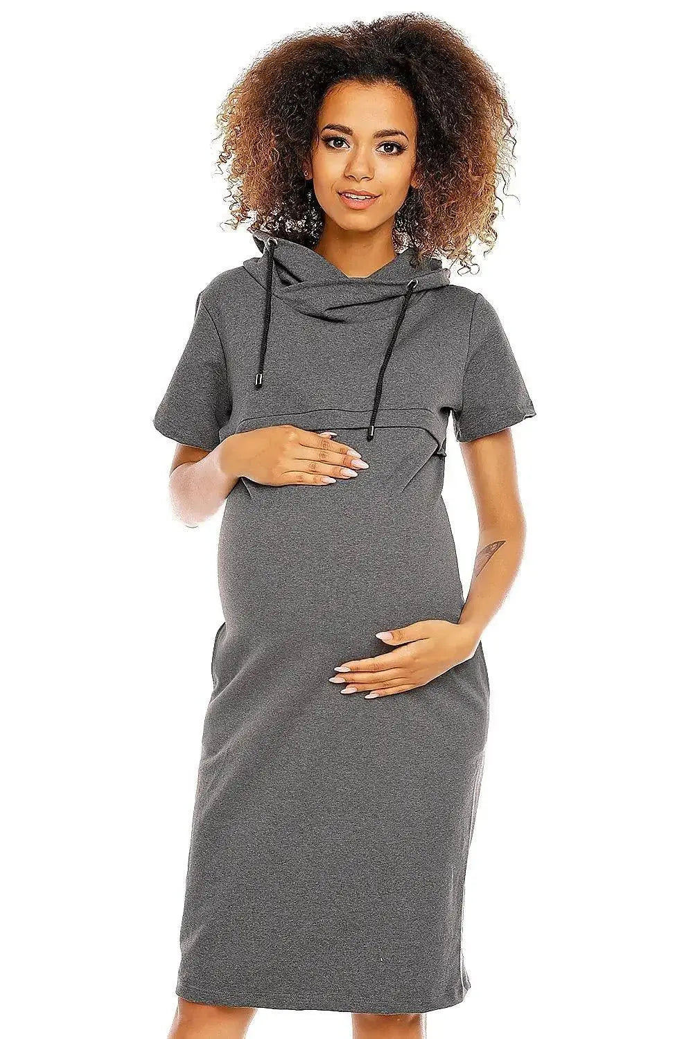 PeeKaBoo short sleeves pregnancy dress