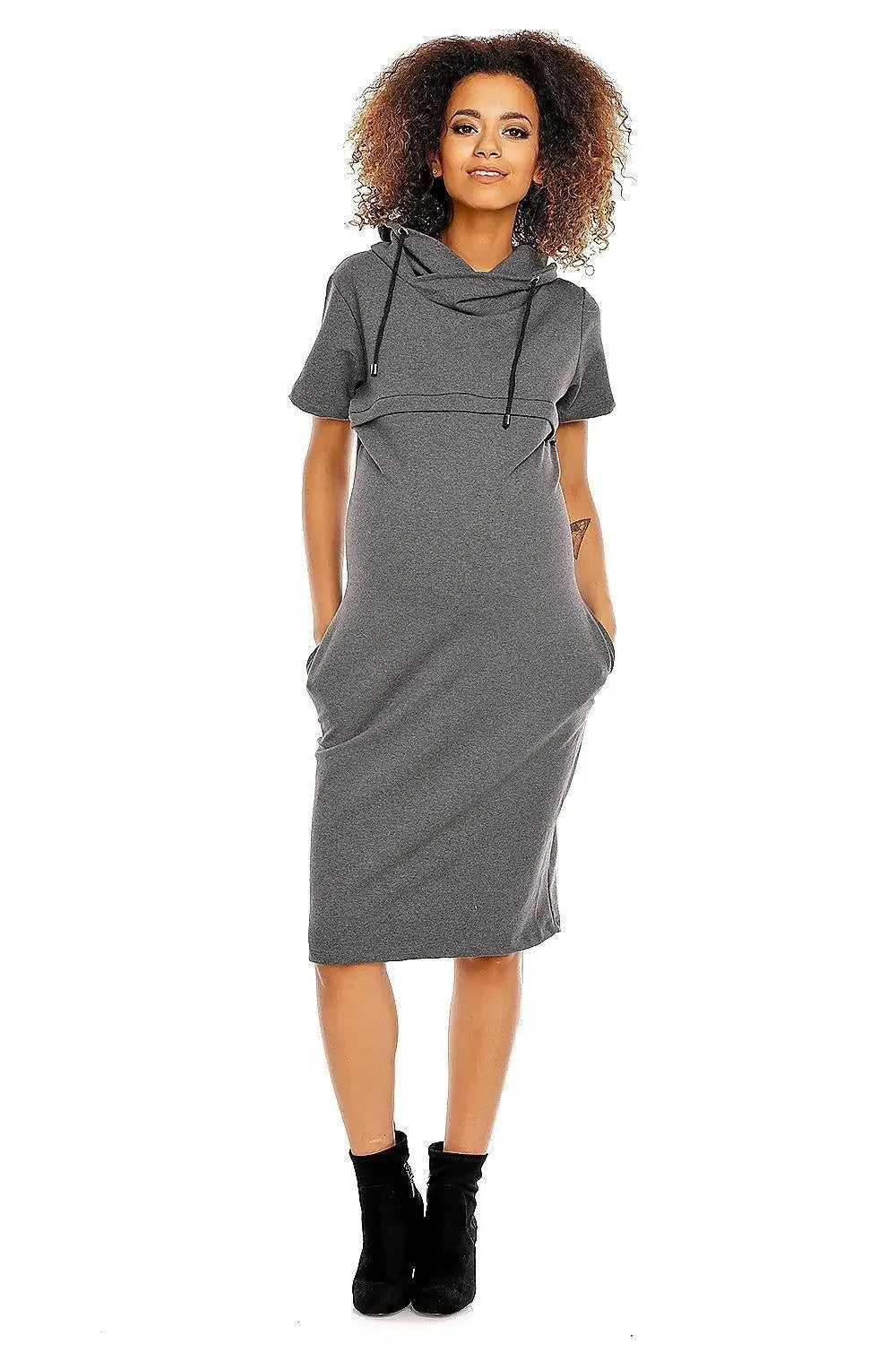 PeeKaBoo short sleeves pregnancy dress