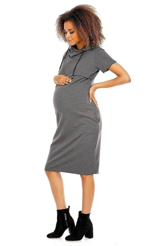 PeeKaBoo short sleeves pregnancy dress