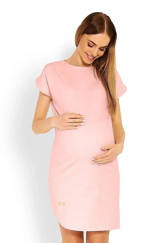 PeeKaBoo short sleeves pregnancy dress