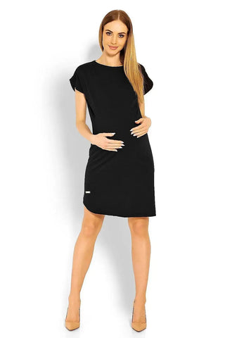 PeeKaBoo short sleeves pregnancy dress