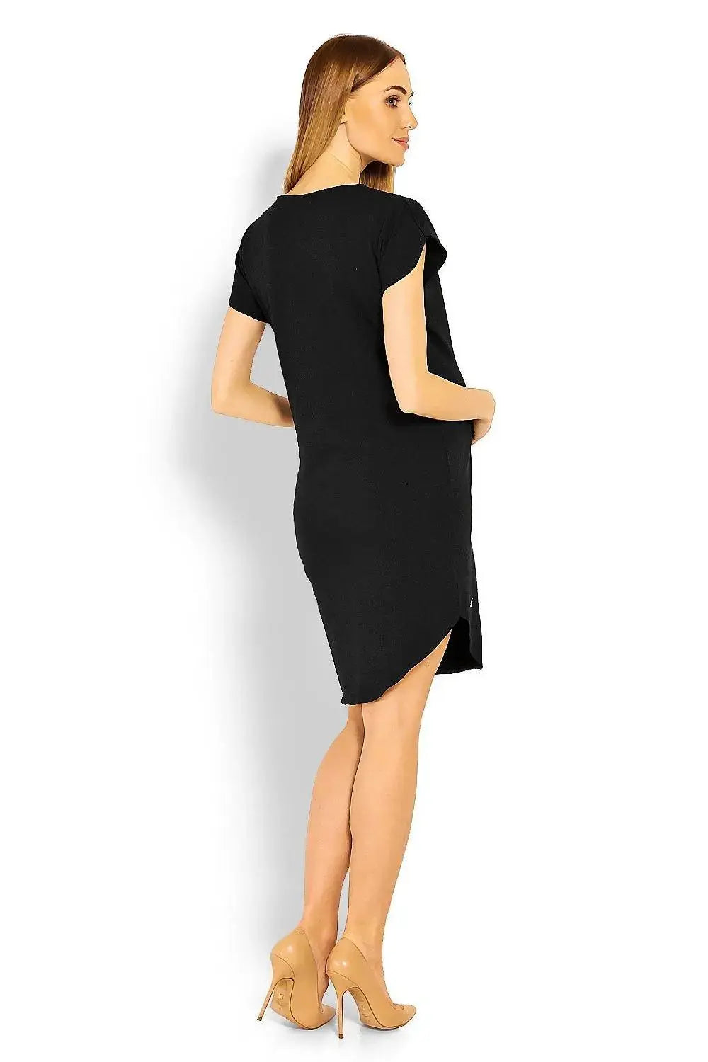 PeeKaBoo short sleeves pregnancy dress