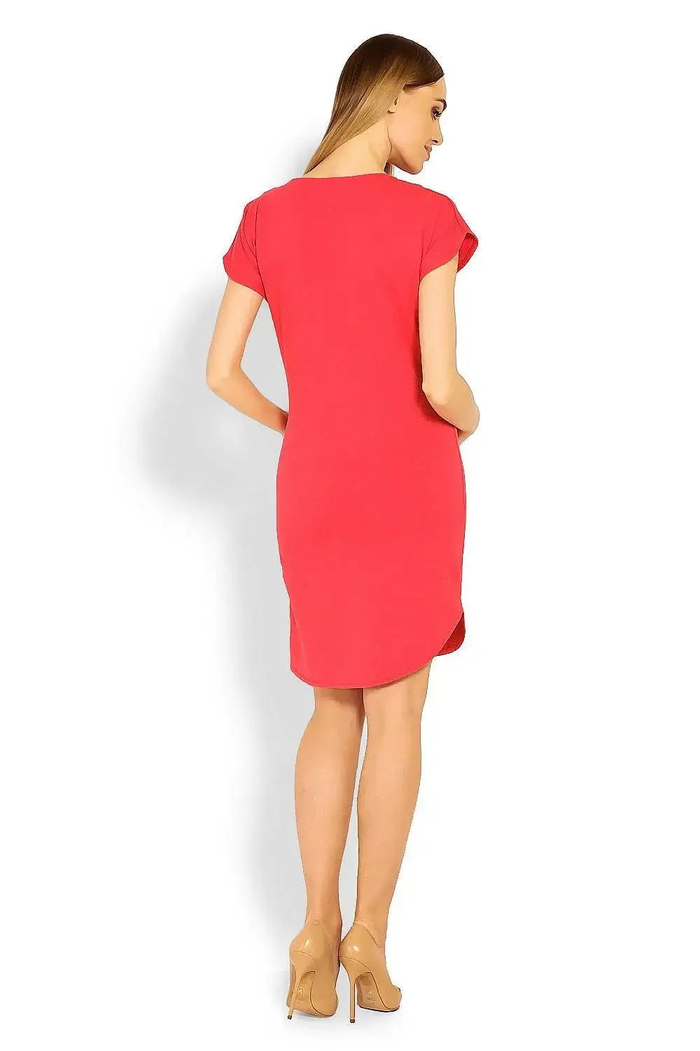 PeeKaBoo short sleeves pregnancy dress