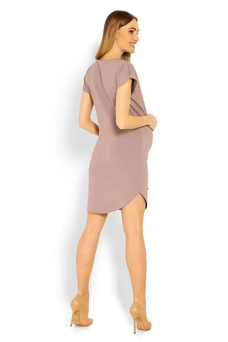 PeeKaBoo short sleeves pregnancy dress