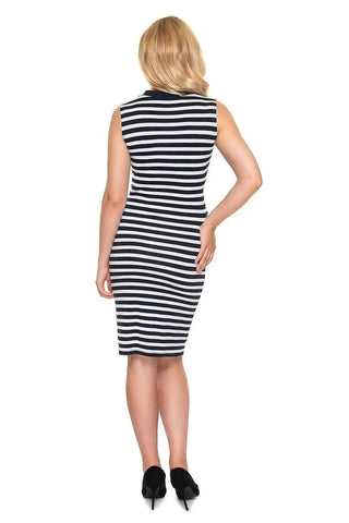 PeeKaBoo sleeveless button-down dress