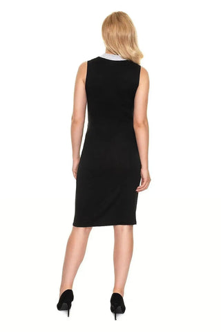 PeeKaBoo sleeveless button-down dress