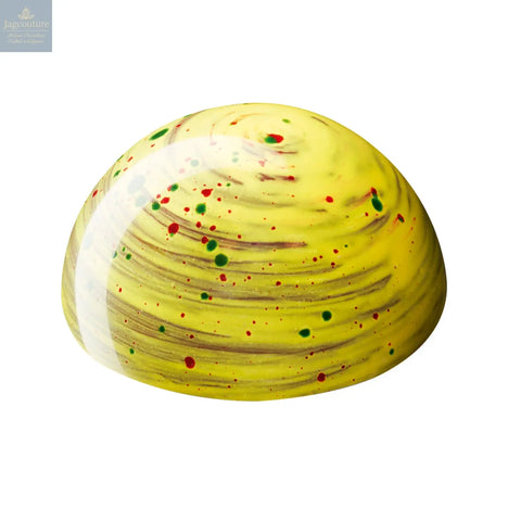 Picasso rhubarb & jelly - rhubarb jelly and custard cream in dark chocolate - Jag Couture Chocolates