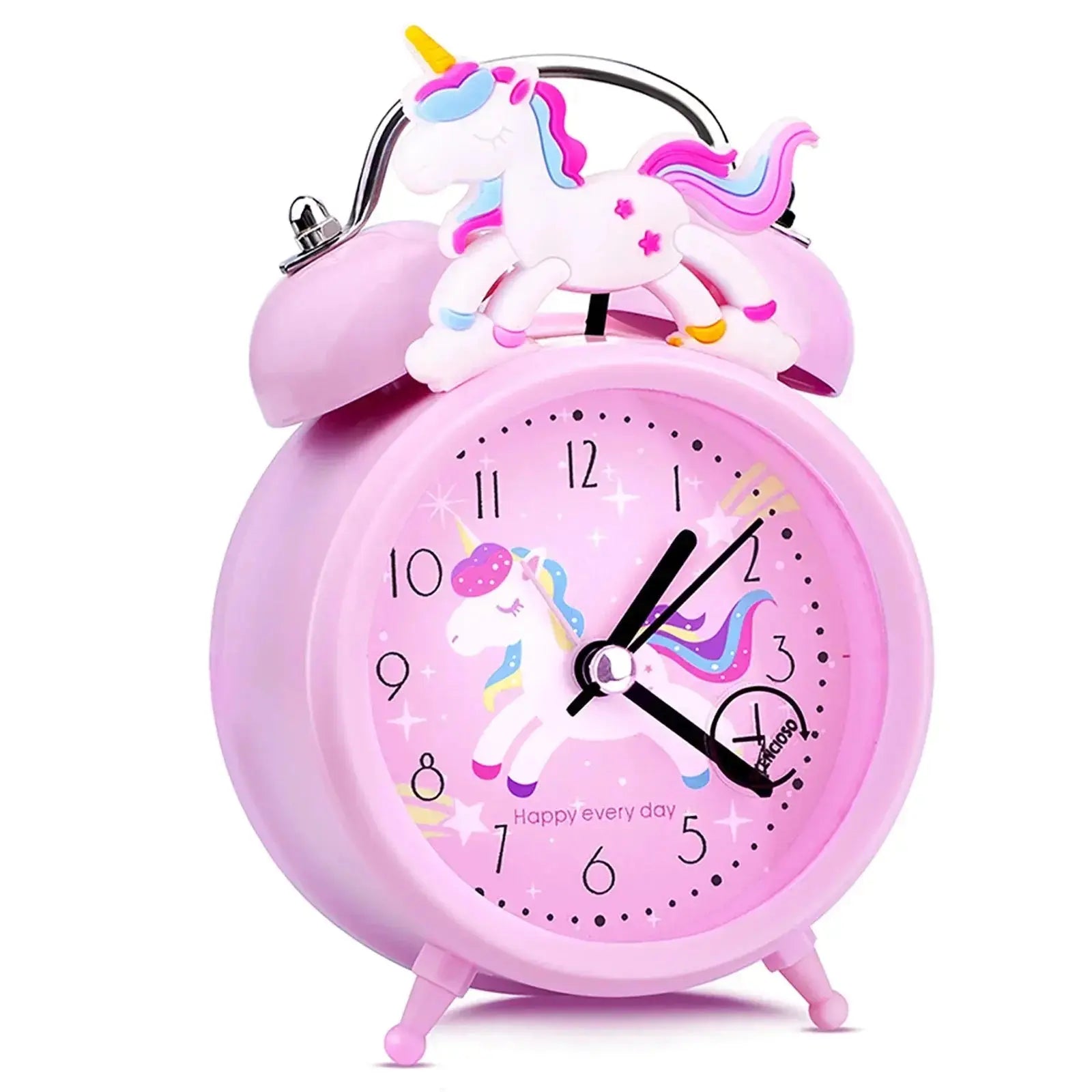 Pink Unicorn Childrens Alarm Clock Cartoon Desktop for Kids Bedroom Home Decor Alarm Clock Bedside Table Child alarm Gifts Clock