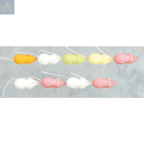 Pink and white sugar mice in bulk box Jag Couture Chocolates