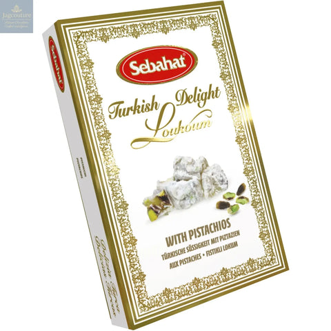Pistachio Turkish delight in gift box Jag Couture Chocolates