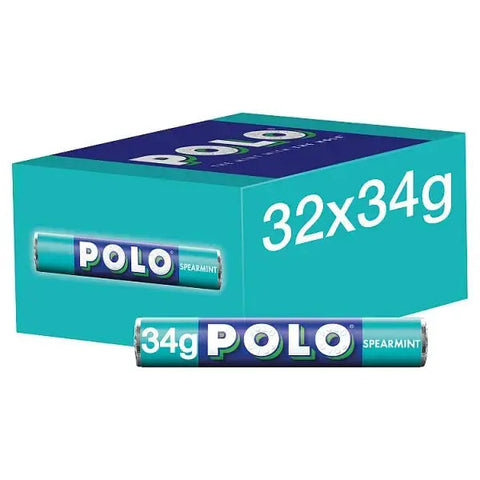 Polo Spearmint Mint Tube 34g (Case of 32)