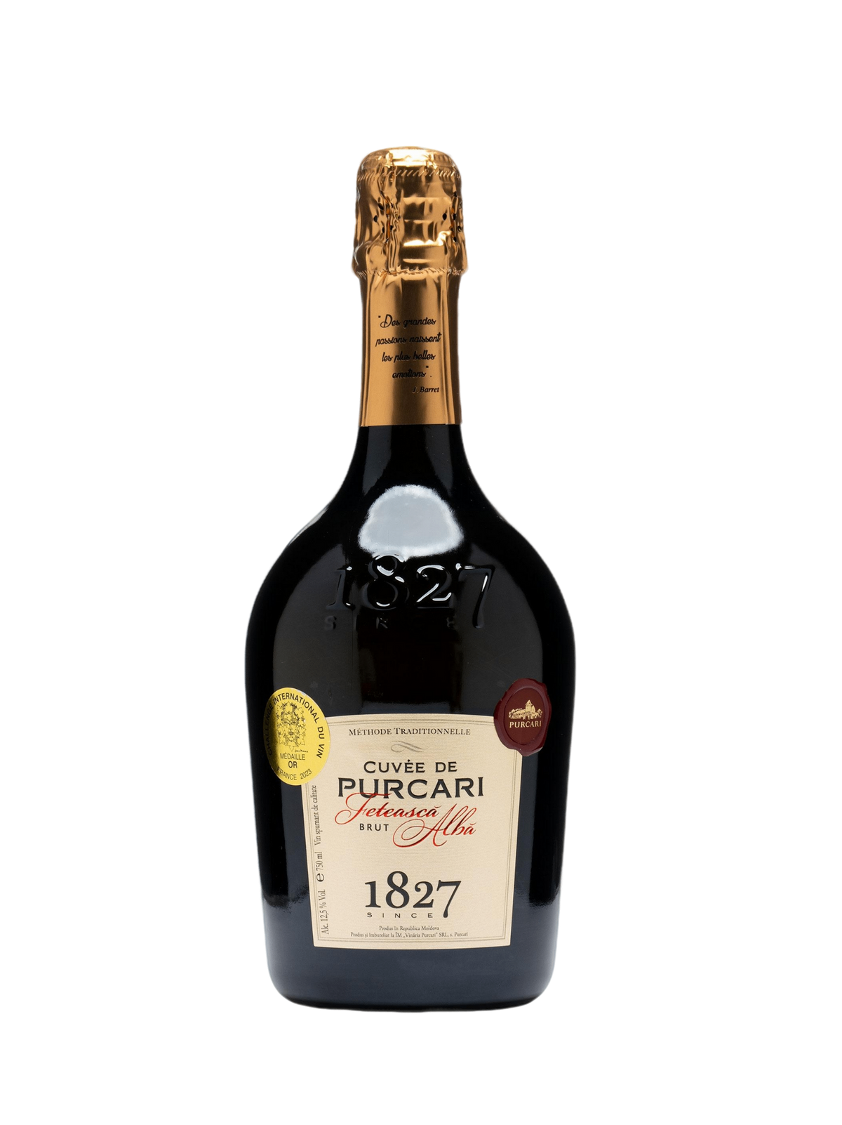 Purcari Cuvee de Purcari Feteasca Alba Brut White Sparkling Wine 750ml