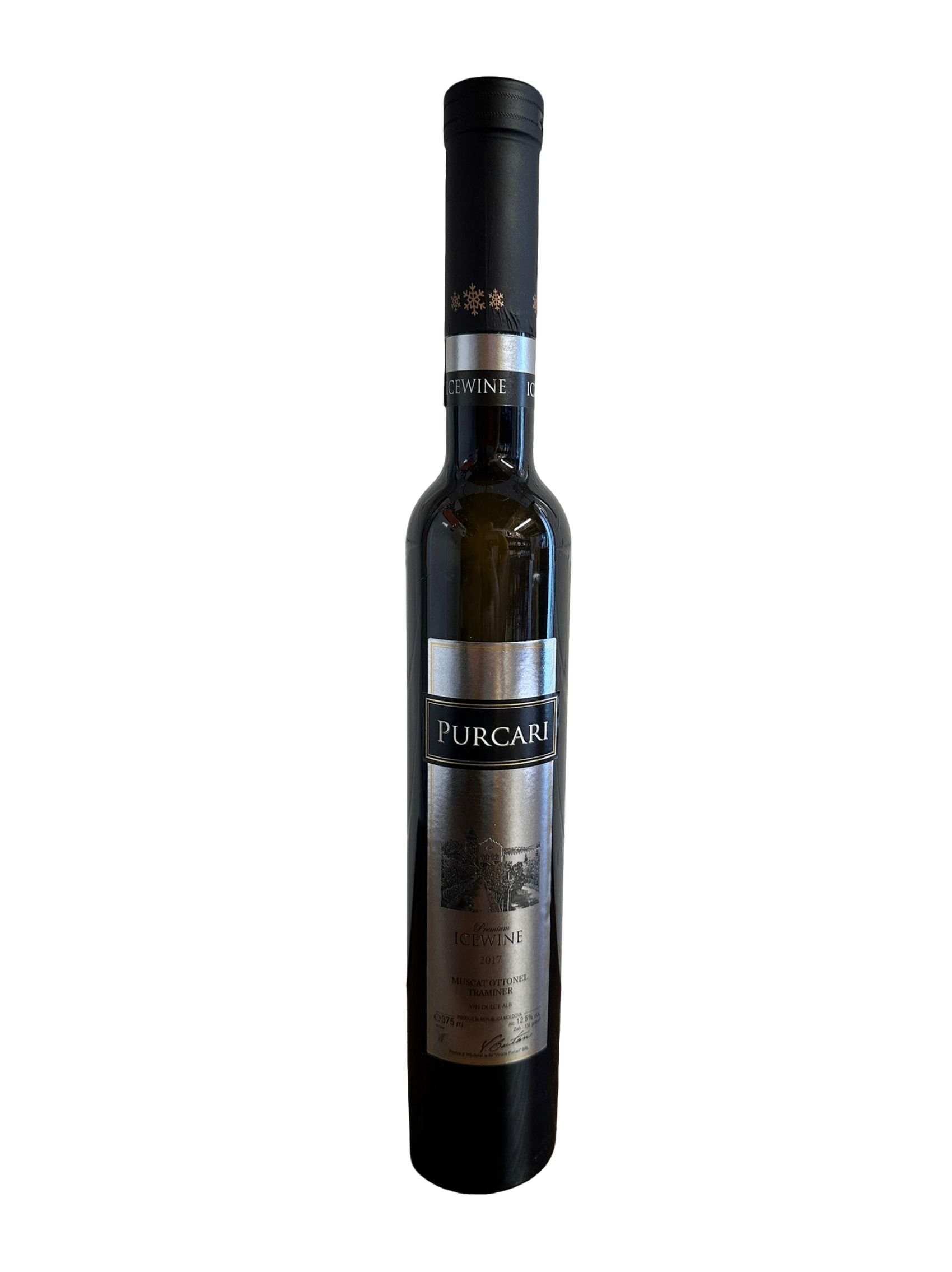 Purcari IceWine Dessert White Wine with a glass 375ml