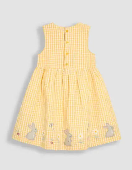 Pure Cotton Bunny Appliqué Dress (3 Mths-16 Yrs)