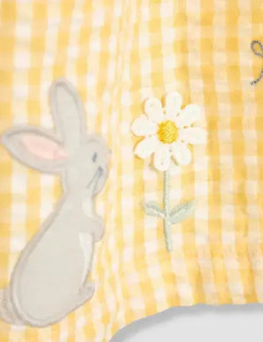Pure Cotton Bunny Appliqué Dress (3 Mths-16 Yrs)
