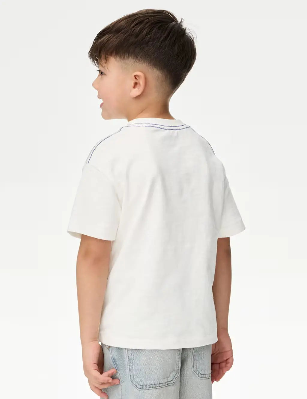 M&S Pure Cotton Dinosaur Scene T-Shirt (2-8 Yrs)