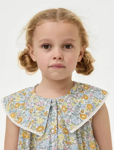 Pure Cotton Floral Dress (2-8 Yrs)