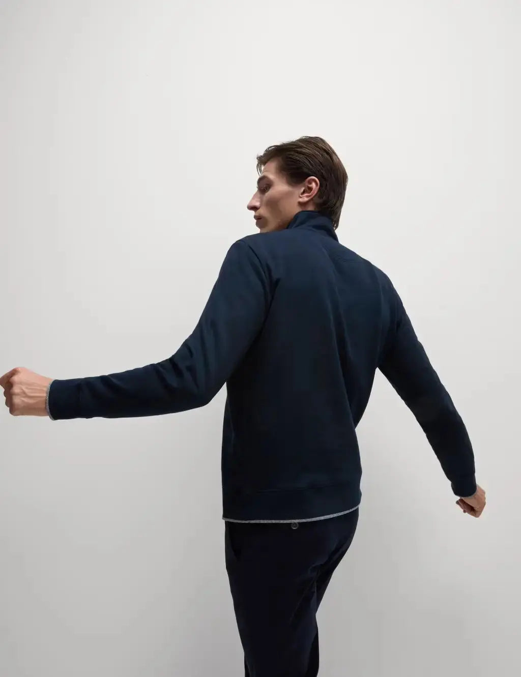 Pure Cotton Half Zip Sweatshirt