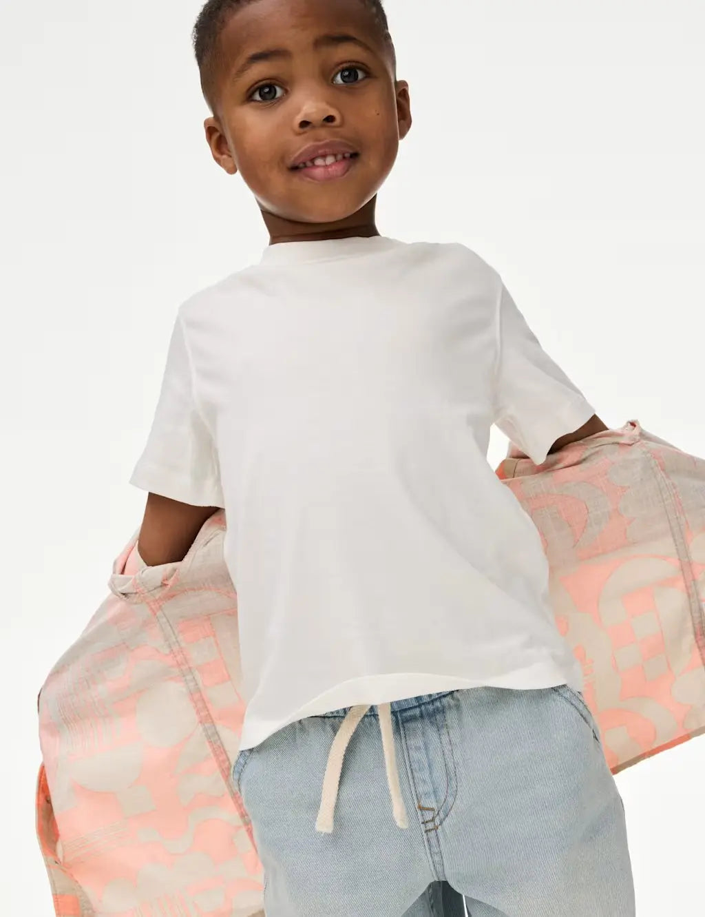 M&S Pure Cotton Printed Shirt & T-Shirt Set (2-16 Yrs)