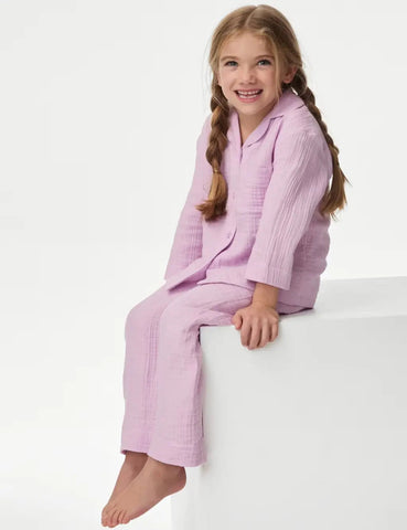 M&S Pure Cotton Pyjamas (1-16 Yrs)
