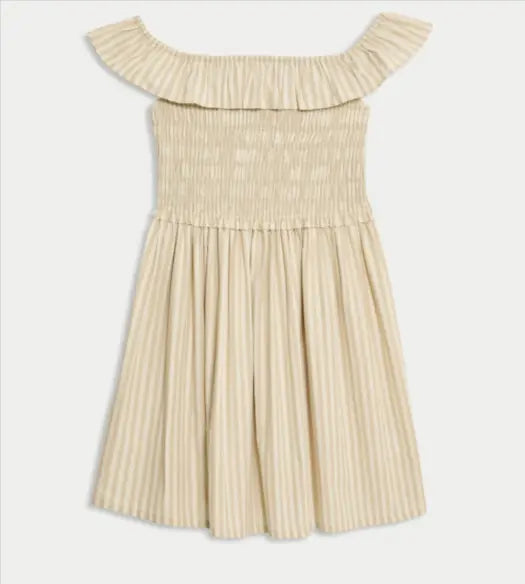 Pure Cotton Striped Dress (6-16 Yrs)
